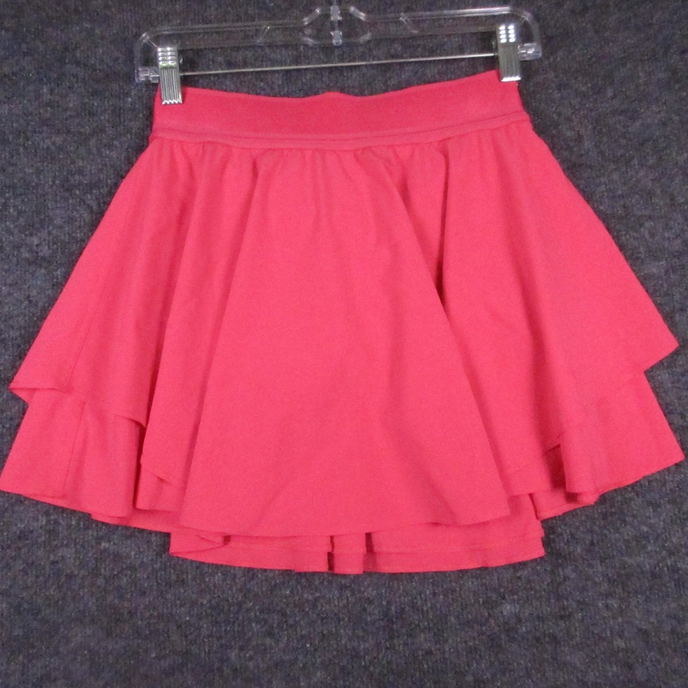 Lululemon Skort Womens 4 Pink Athletic Built In Shorts Skater Run Tennis